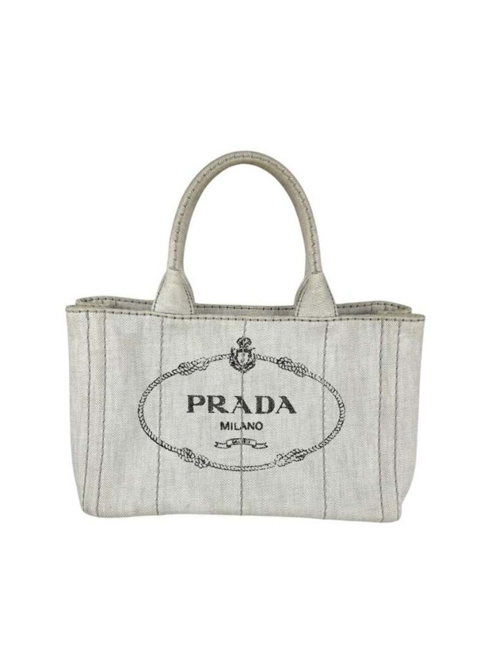Prada Handbag Canapa Gray